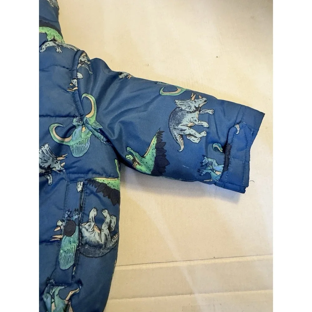 Carter's Size 18 month Dinosaur Winter Coat with Spiky Hood